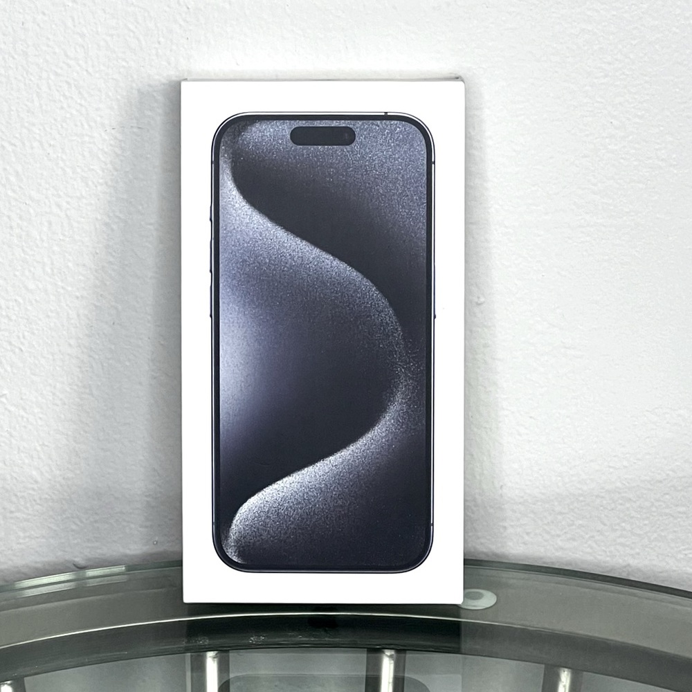 iPhone 15 Pro Blue Titanium Box **BOX ONLY**